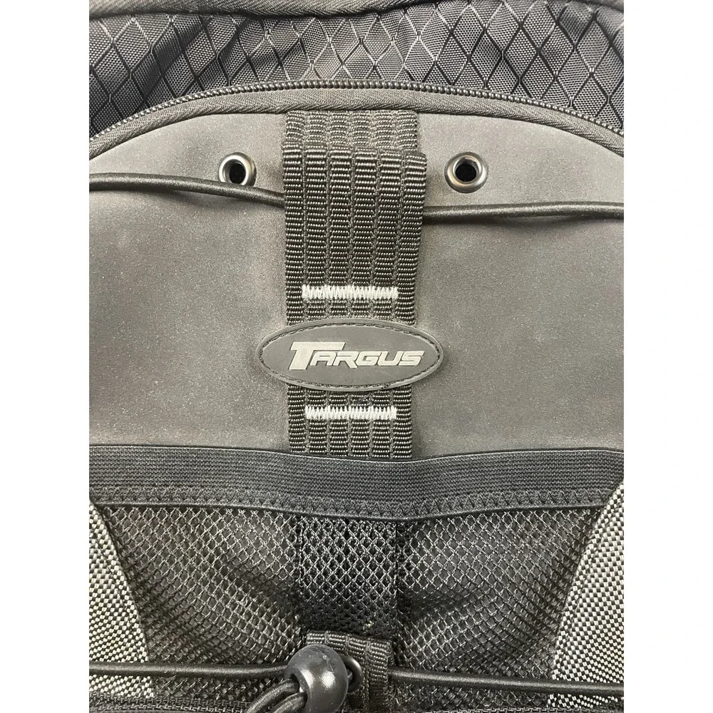 Targus Backpack Laptop Notebook Carry On Book Padded Bag Black Gray Work Career